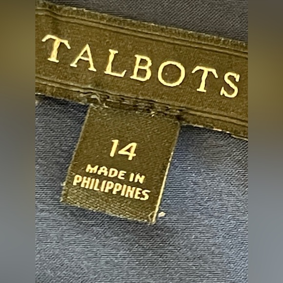 Talbot’s TropicalPalm Sheath with Ruffled Hem - Picture 7 of 10